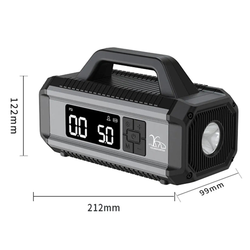 Cargue la imagen en el visor de la galería, An image of a   10 in 1 Multi Function Digital Car Emergency Battery Jump Starter With 10000 mAh Electric Tyre Air Inflator Pump For Cars