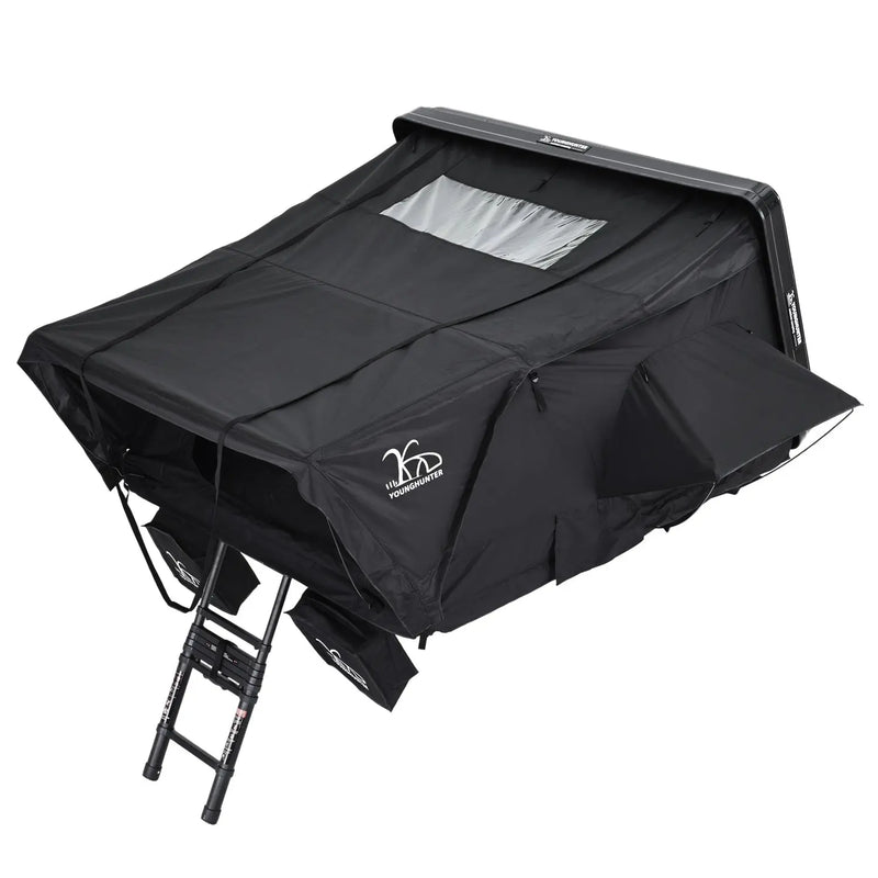 Load image into Gallery viewer, An image of a   2-4 persons camping 4x4 overland SUV truck vehicle rollover ABS hard shell rooftop tent