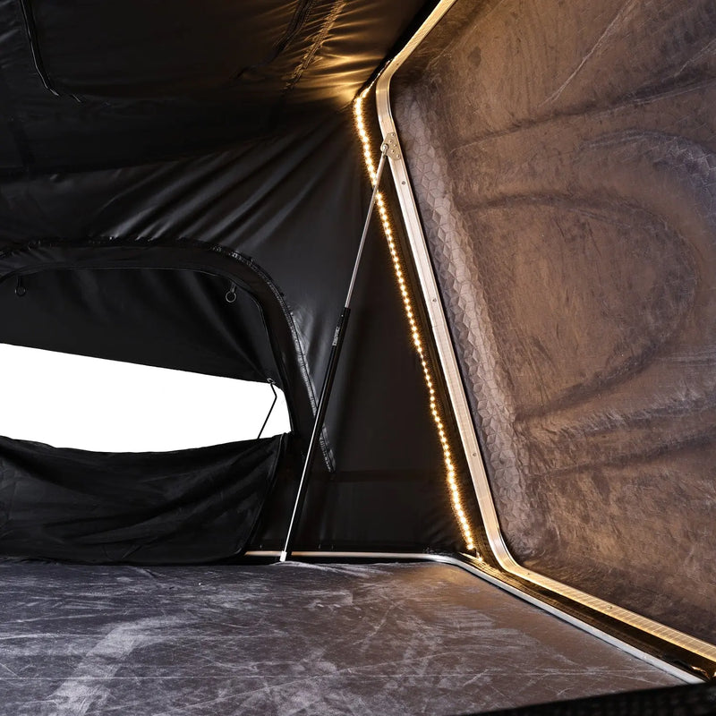 Load image into Gallery viewer, An image of a   2-4 persons camping 4x4 overland SUV truck vehicle rollover ABS hard shell rooftop tent