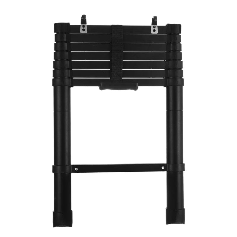 تحميل الصورة إلى عارض المعرض، An image of a 2.6m Aluminum Extension Folding Compact Portable Anti-Slip Collapsible Ladders for Roof Top Tent