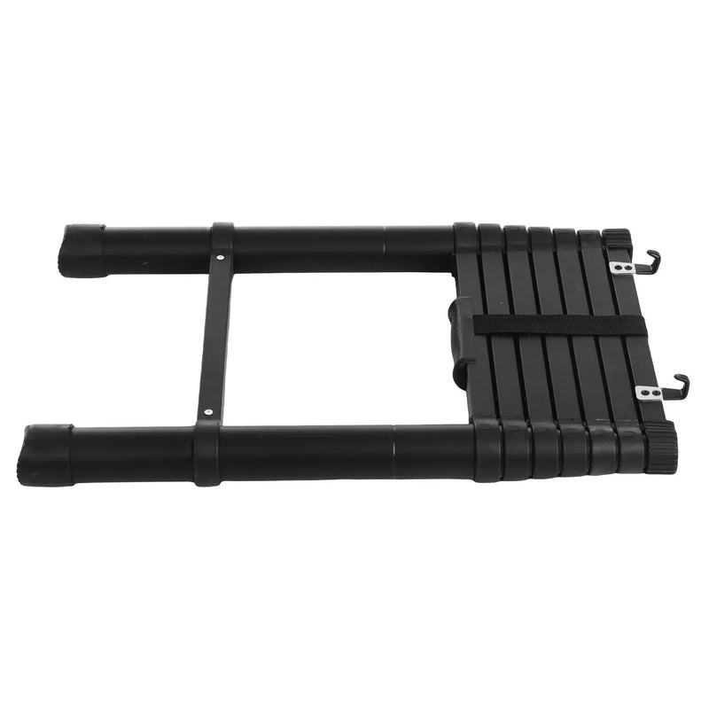 تحميل الصورة إلى عارض المعرض، An image of a 2.6m Aluminum Extension Folding Compact Portable Anti-Slip Collapsible Ladders for Roof Top Tent