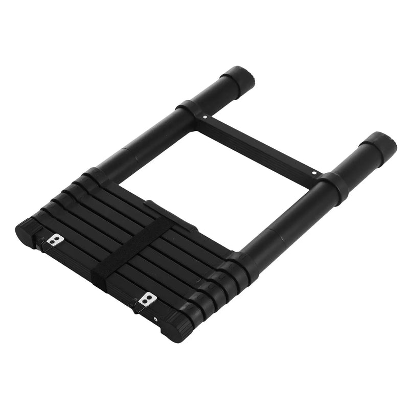 تحميل الصورة إلى عارض المعرض، An image of a 2.6m Aluminum Extension Folding Compact Portable Anti-Slip Collapsible Ladders for Roof Top Tent