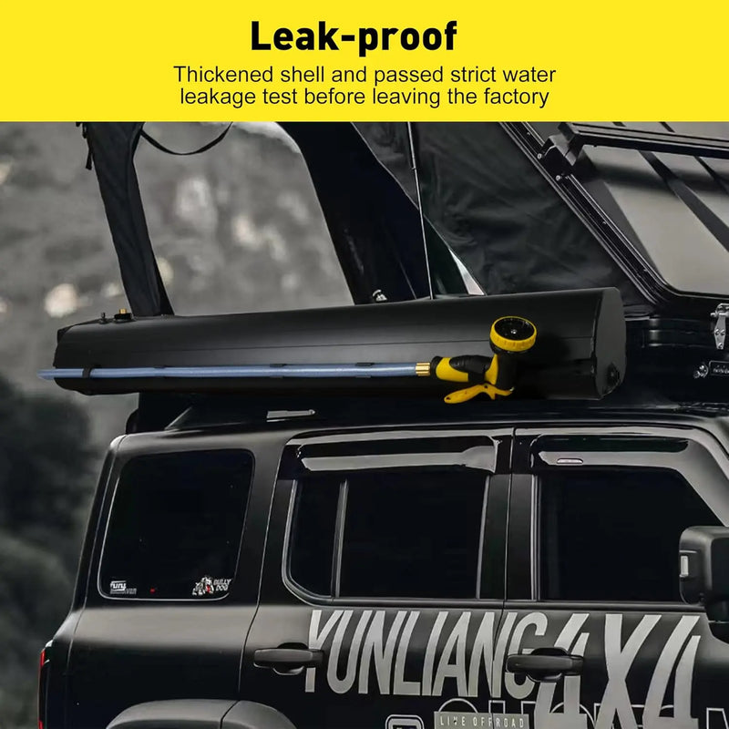 تحميل الصورة إلى عارض المعرض، An image of a   8 Gallon Overlanding Vehicle Water Storage Pressurized Water Tank for Camping Shower