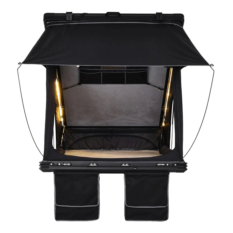 Load image into Gallery viewer, An image of a   Camping 4x4 Aluminum X shaped frame Max high ridge Triangle Roof Top Tent