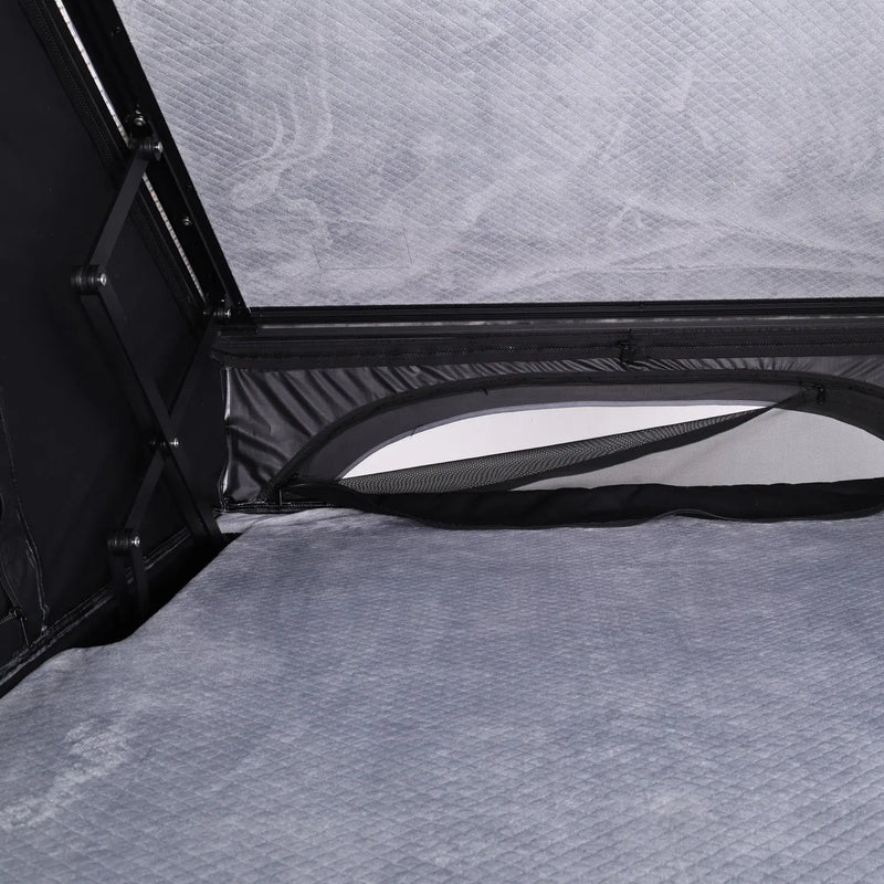Load image into Gallery viewer, An image of a   Camping 4x4 Aluminum X shaped frame Max high ridge Triangle Roof Top Tent