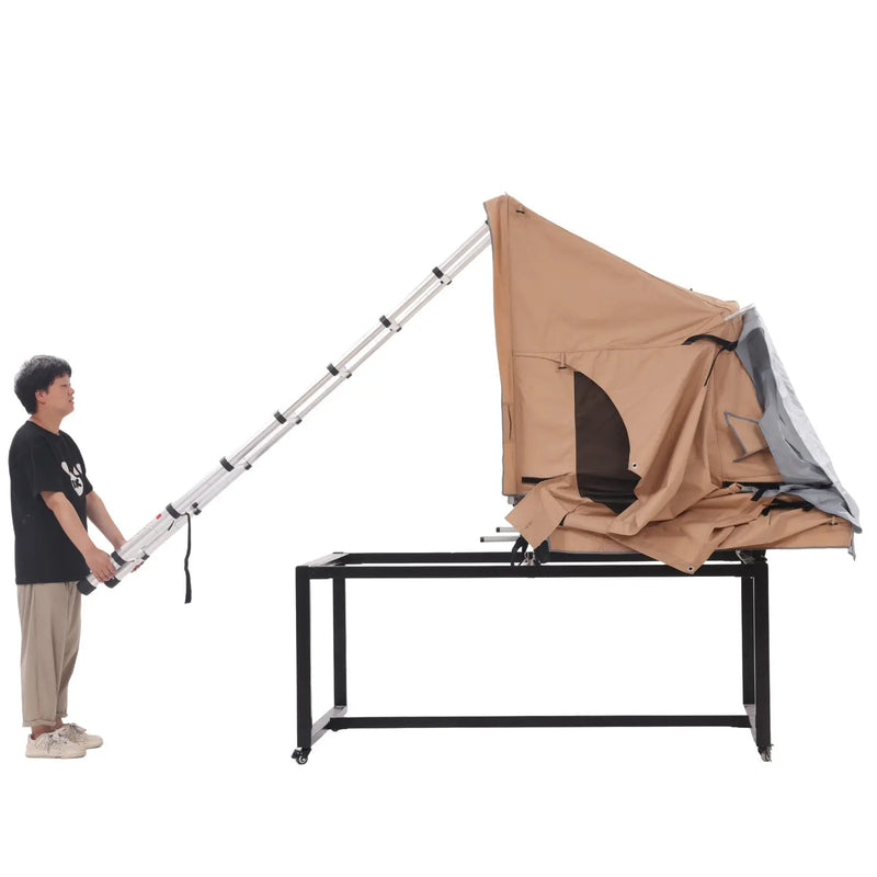 تحميل الصورة إلى عارض المعرض، An image of a   Outdoor SUV Soft Shell House Shaped Custom Camping Car Roof Tent