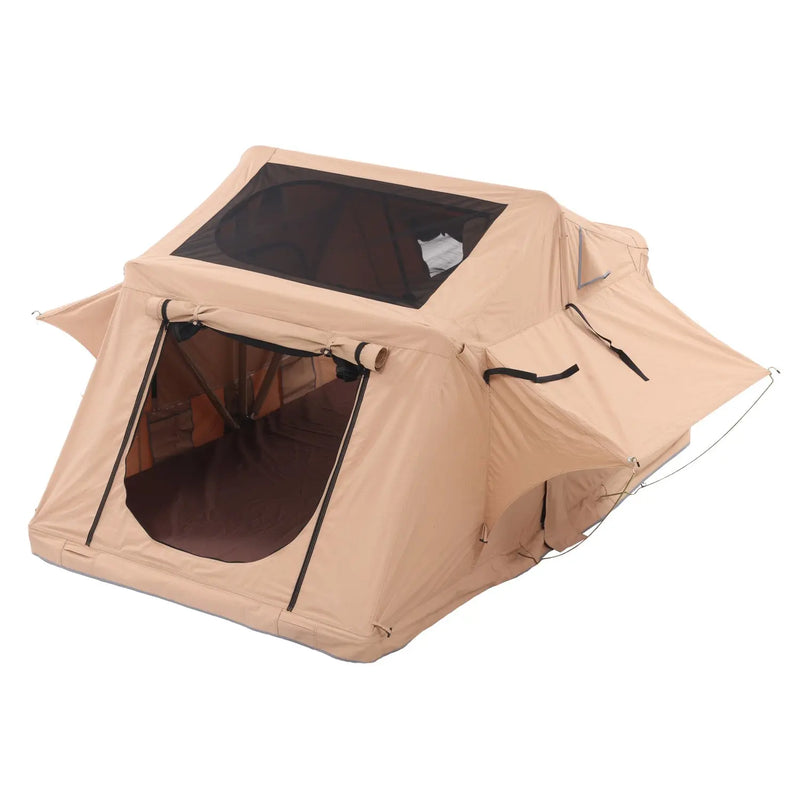 تحميل الصورة إلى عارض المعرض، An image of a   Outdoor SUV Soft Shell House Shaped Custom Camping Car Roof Tent