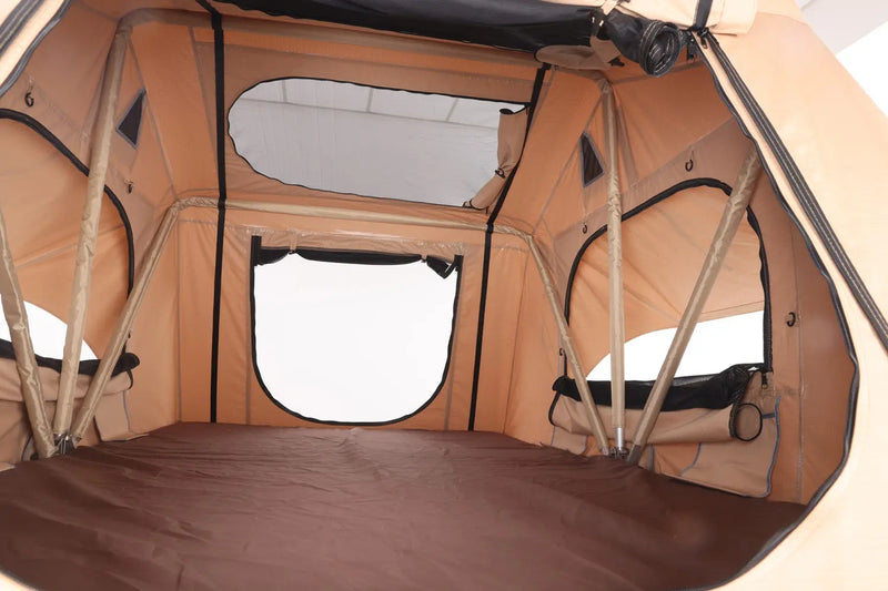 تحميل الصورة إلى عارض المعرض، An image of a   Outdoor SUV Soft Shell House Shaped Custom Camping Car Roof Tent