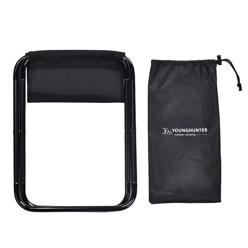 تحميل الصورة إلى عارض المعرض، An image of a   Portable Travel Camping Fishing Backpack Foot Seat Aluminum frame Mini Folding Stool
