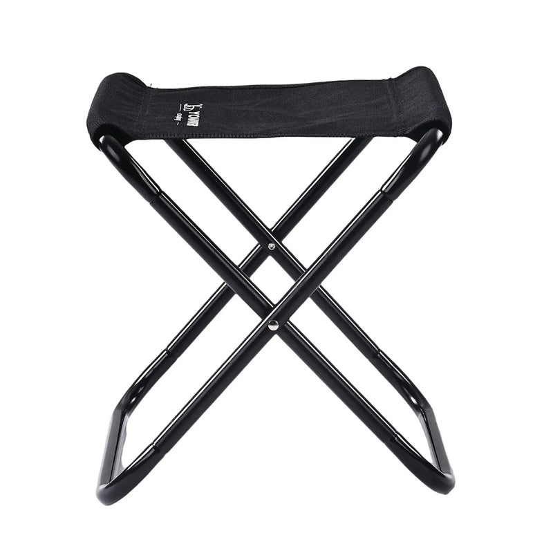 تحميل الصورة إلى عارض المعرض، An image of a   Portable Travel Camping Fishing Backpack Foot Seat Aluminum frame Mini Folding Stool