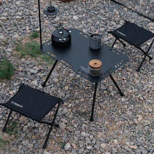 An image of a   Portable Ultralight Aluminum Folding Tactical Mazza Camping Fishing stool For Beach Picnic