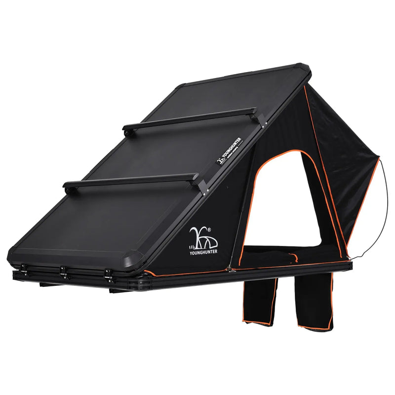 Load image into Gallery viewer, An image of a   Triangle Rtt Aluminum Hard Shell Car Fj Cruiser Roof Top Tent