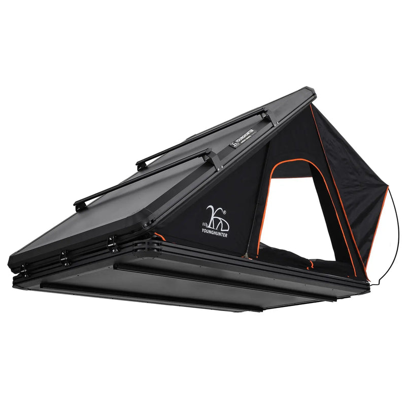 Load image into Gallery viewer, An image of a   Triangle Rtt Aluminum Hard Shell Car Fj Cruiser Roof Top Tent