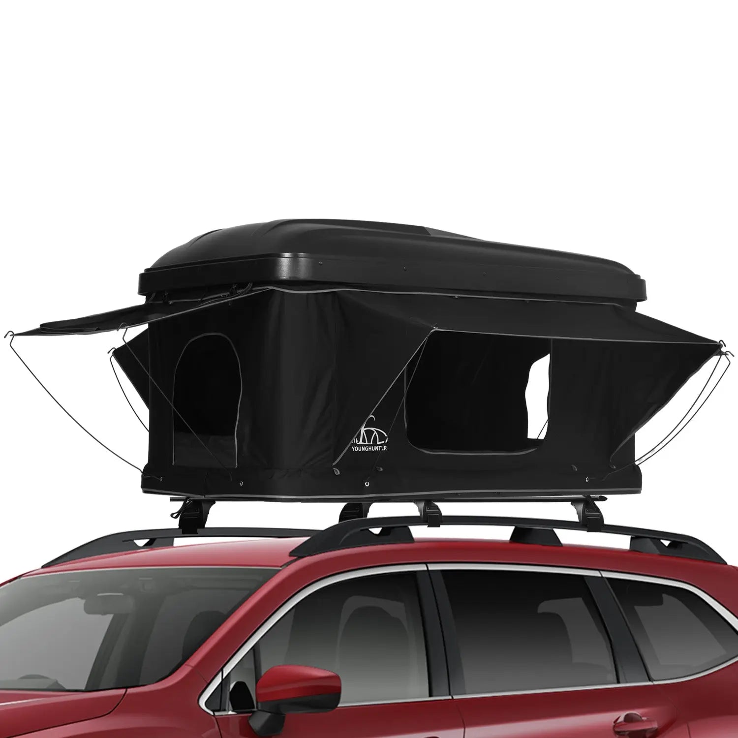 car roof tent box Truck top sleeping box pop up hardshell dual expandable car rooftop – Younghunter