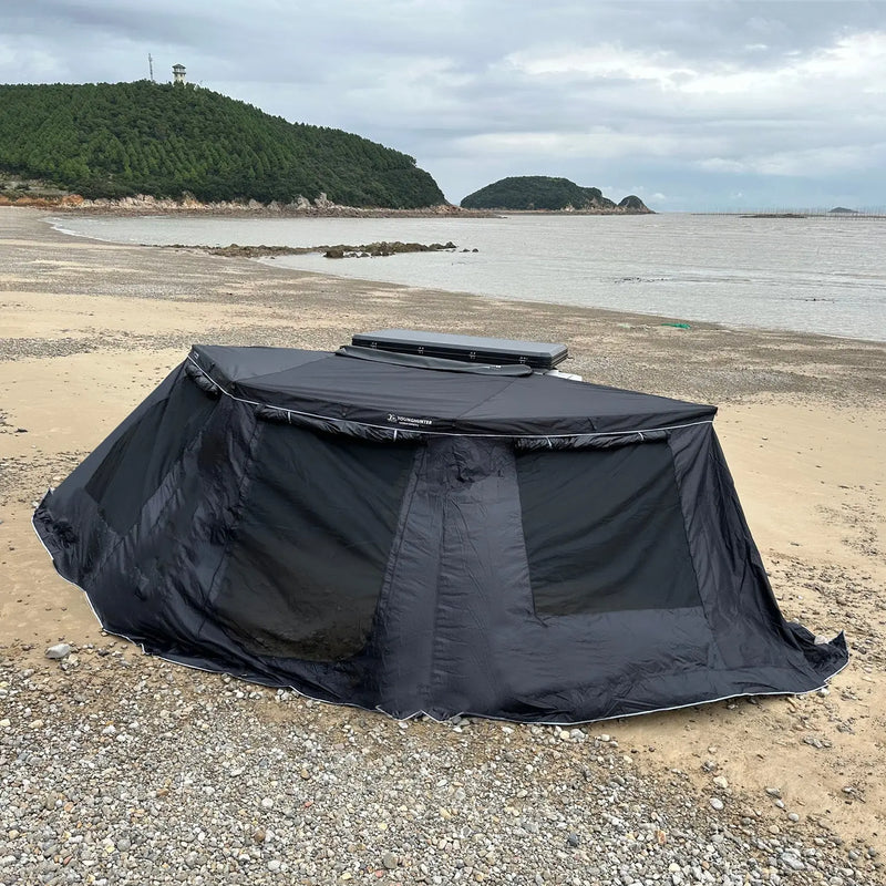 Chargez l'image dans la visionneuse de la galerie, An image of a   Younghunter 180 Degree Overland SUV Tent Canopy Sunshade Car Side Awning Annex Room