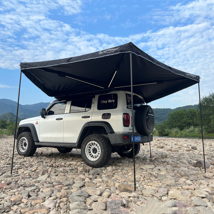 Durable roof top tent for truck bed camping