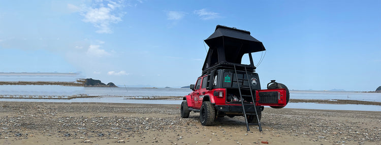Waterproof car awning for all-weather camping