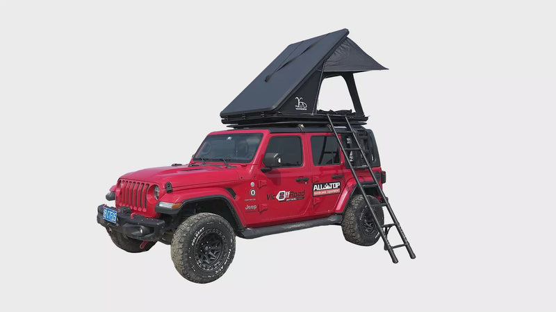 Load and play video in Gallery viewer, RTT Triangular Aluminum Hard Shell Car Camping SUV Rooftop Tent