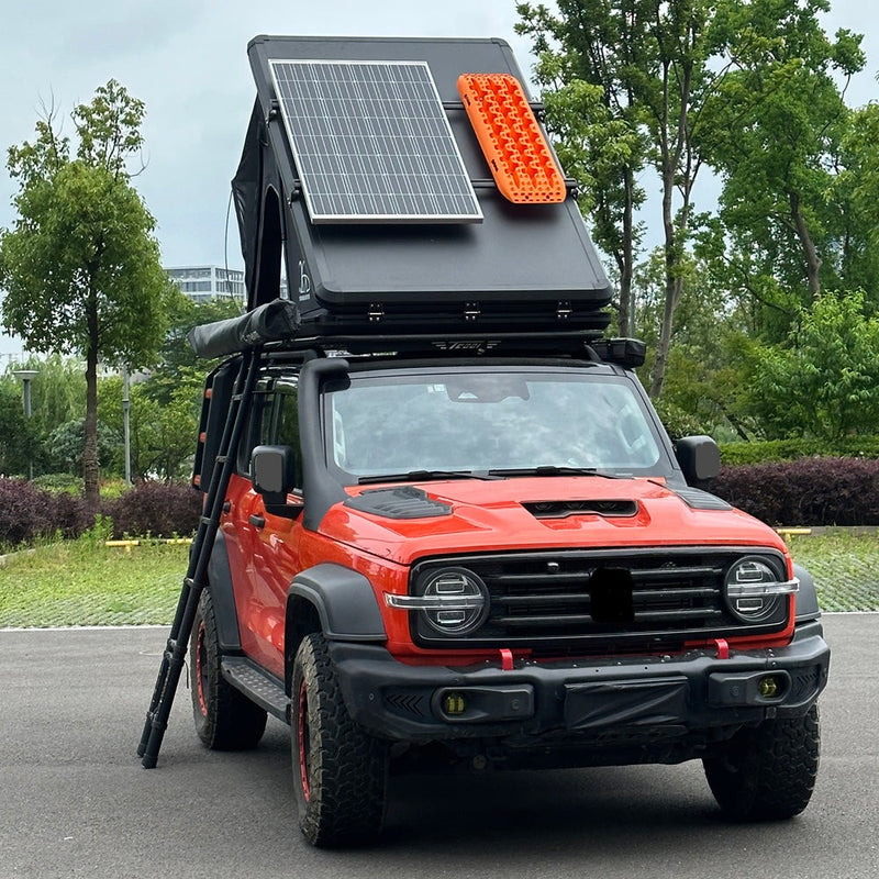 Load image into Gallery viewer, 4x4 Camping car truck pop up triangle hardshell rooftop tent
