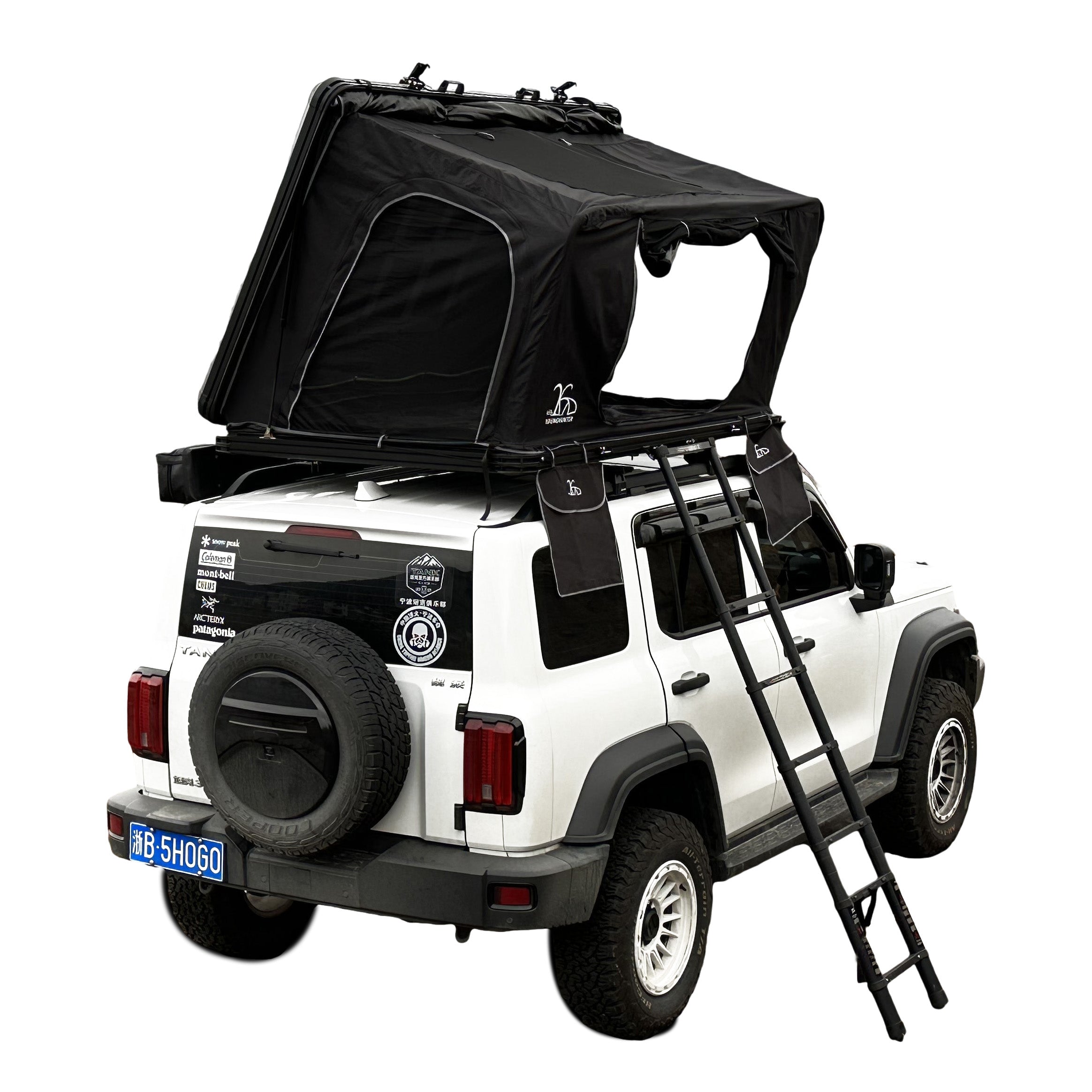 Car Rooftop Camper Overland 4WD SUV Aluminum Rollover Hard Shell Roof ...