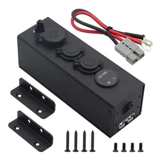 An image of a   12/24V Multi-function Power Box Charger Switch Battery Charger Multi-function Power Box for Roof Top Tent