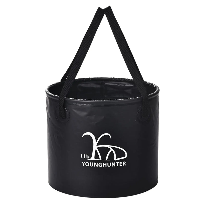 Cargue la imagen en el visor de la galería, An image of a   2 in 1 Folding Camping Washing Fishing Storage Basket Picnic Tote Water Bucket
