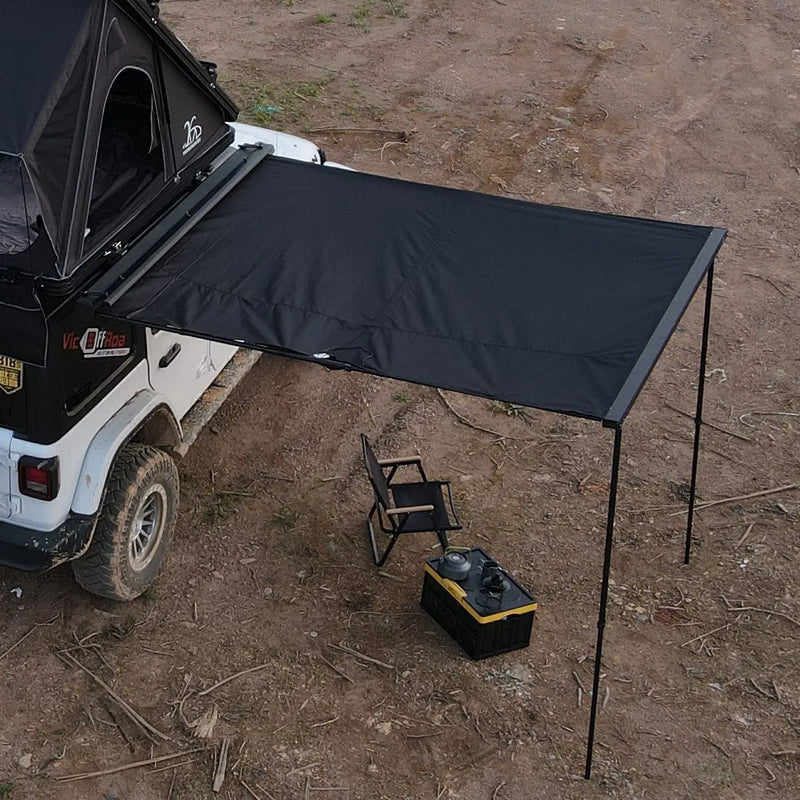 Load image into Gallery viewer, An image of a   2m 4WD Overland Aluminum Case Car Side Retractable Awning
