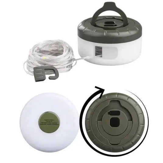 An image of a   5 Lighting Modes Durable Portable Outdoor Hiking String Lights Waterproof Camping Lantern Lights