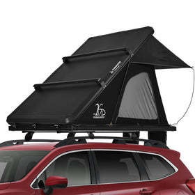 Aluminium Triangle Hard Shell Rooftop Tent with Extra Large Rainfly