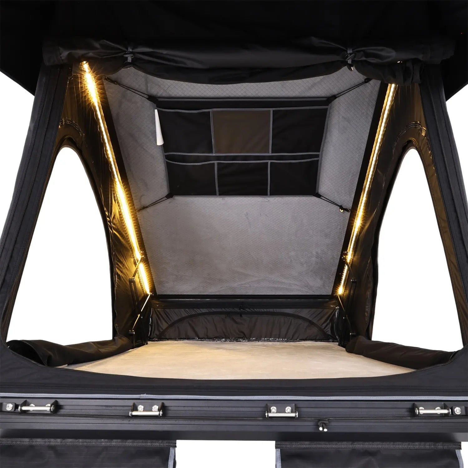 Camping 4x4 Aluminum X shaped frame Max high ridge Triangle Roof Top ...