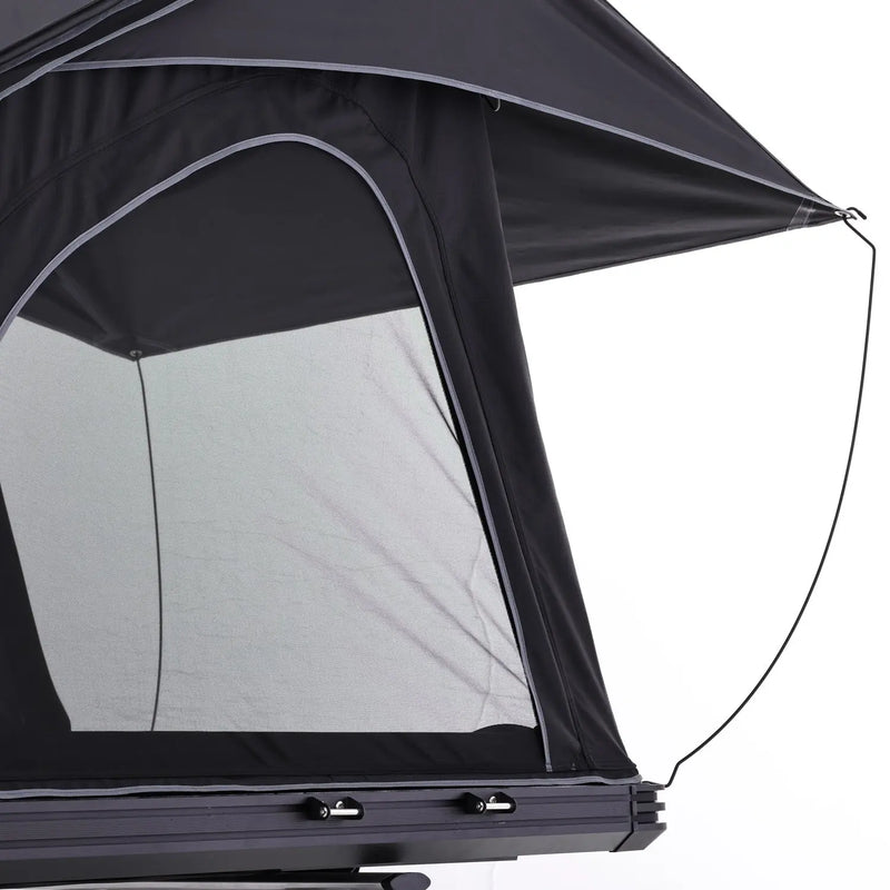 Load image into Gallery viewer, An image of a   Camping 4x4 Aluminum X shaped frame Max high ridge Triangle Roof Top Tent
