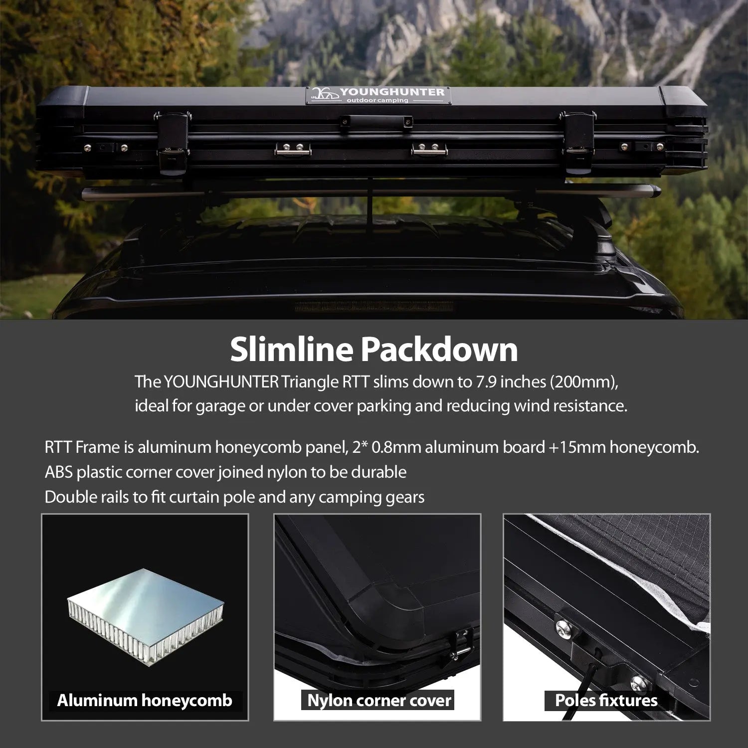Aluminum Rollover Hard Shell Roof Top Tent for SUVs – Younghunter
