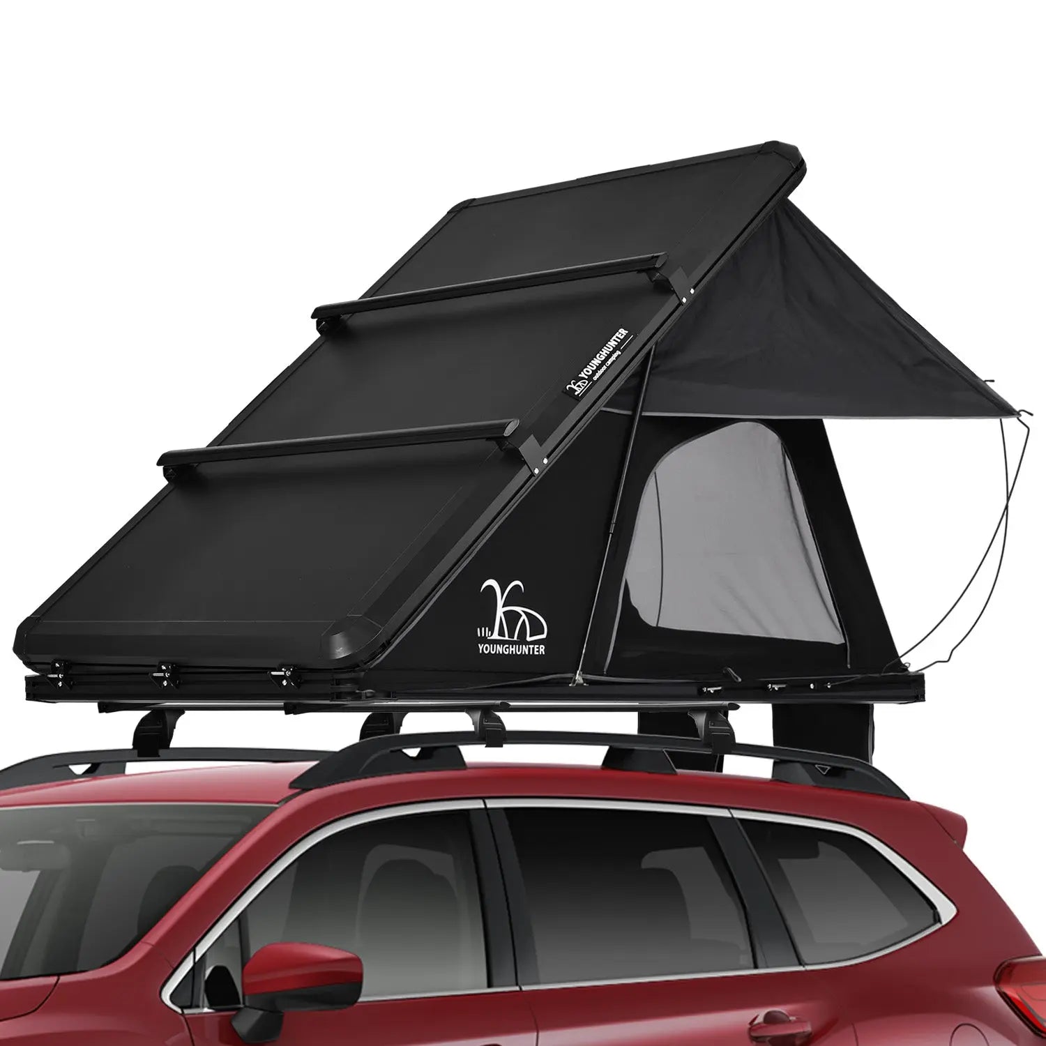 RTT Triangular Aluminum Hard Shell Car Camping SUV Rooftop Tent ...