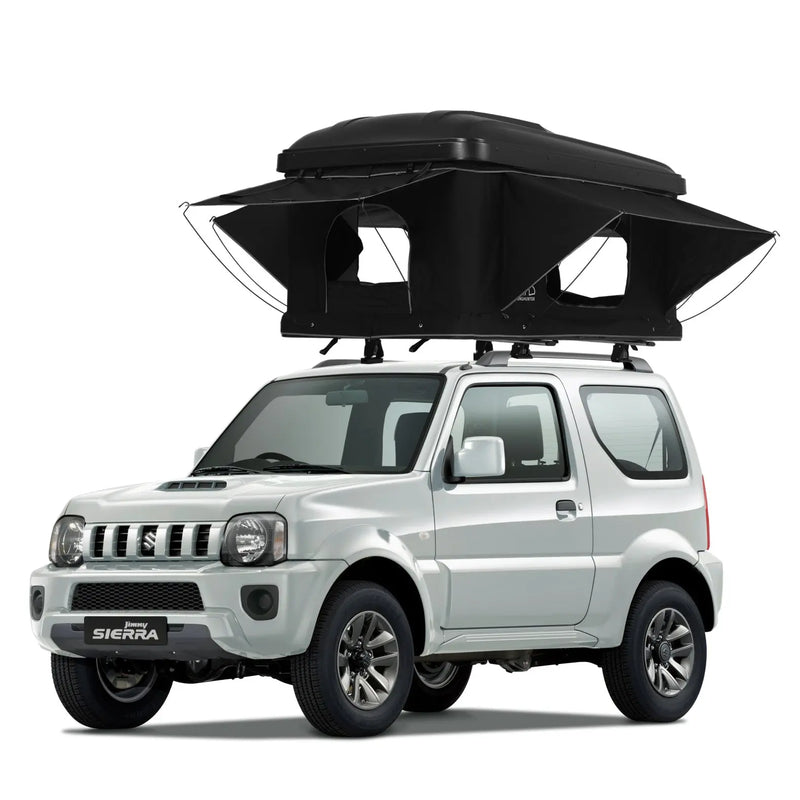 Laden Sie das Bild in Galerie -Viewer, An image of a   Truck top sleeping box pop up hardshell dual expandable car rooftop tent
