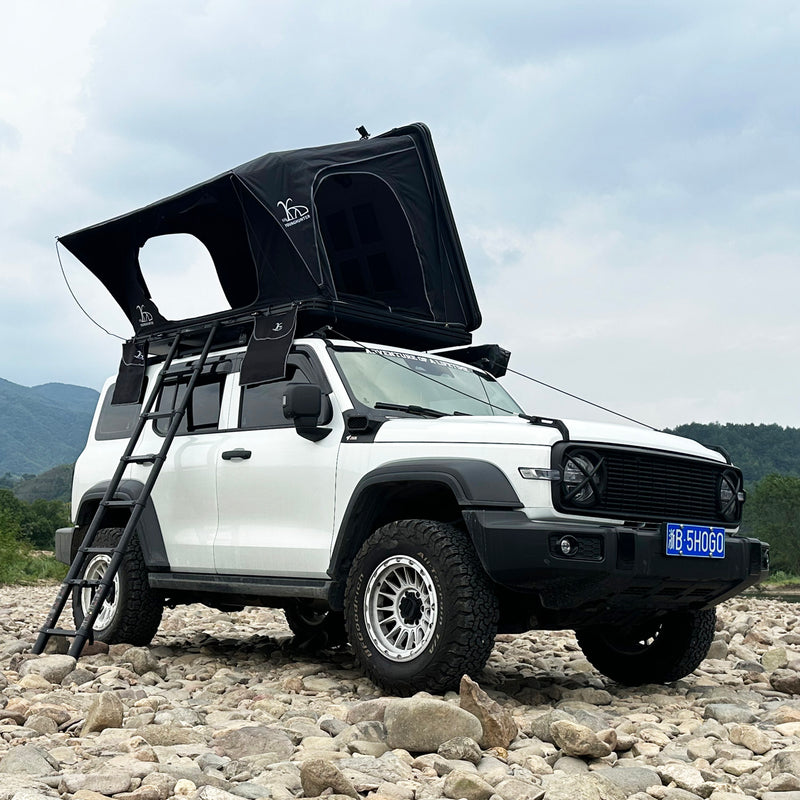 Load image into Gallery viewer, Car Rooftop Camper Overland 4WD SUV Aluminum Rollover Hard Shell Roof Top Tent
