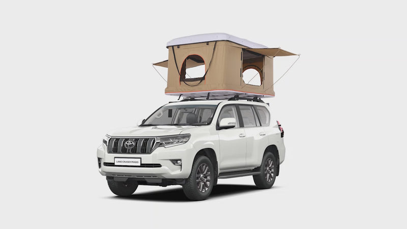 Load and play video in Gallery viewer, Straight Hard Cover Pop up Camping SUV Truck Rooftop Tents
